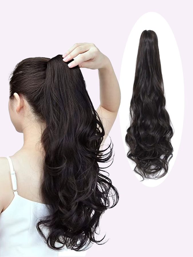 Manetique Pferdeschwanz, 24 Zoll, gewellt, synthetisch, Damen - Bild 7