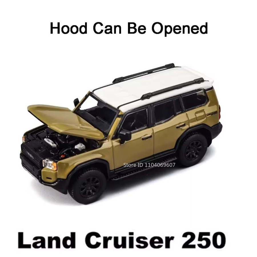 MAKEDA 911 GT3 R Land Cruiser 250 Modellauto, 1:64, Aluminiumdruckguss, mit öffnender Motorhaube - Bild 1