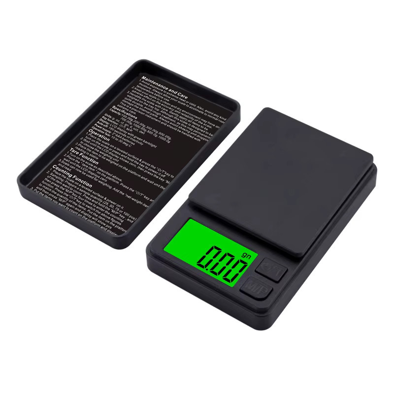 Hochpräzise Mini-Digitalwaage für Schmuck mit LCD-Hintergrundbeleuchtung, Schwarz - Bild 2
