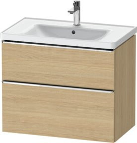 Duravit Waschtischunterschrank D-Neo in Beige Matt mit 1 Schublade und 1 Auszug, B/T: 78,4 x 45,2 cm - Bild 1