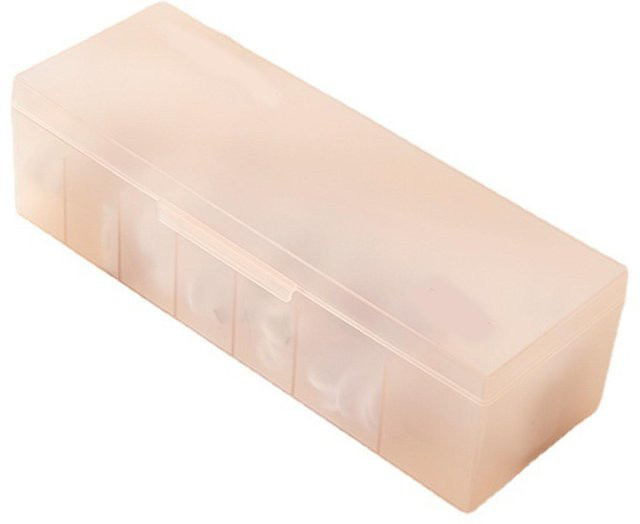 OutsideWorld Kabel-Organizer-Box aus Kunststoff mit mehreren Fächern für USB-Kabel und elektronisches Zubehör, weiß und transparent - Bild 1