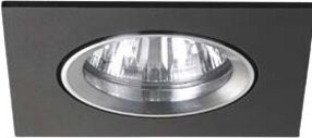 Brumberg Einbauleuchte Downlight quadratisch Schwarz Aluminium GX5.3 50W IP20 - Bild 1