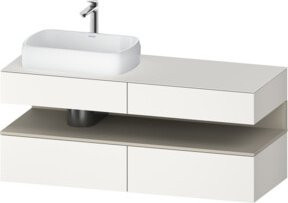 Duravit Waschtischunterschrank Qatego in Weiß, B/T/H: 140 x 55 x 60 cm - Bild 1