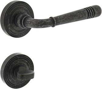 Intersteel Türdrücker mit Rosette Helena in Grau aus Zamak - Bild 1