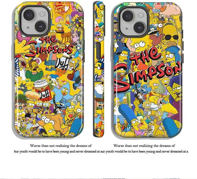 Die Simpsons Handyhülle für Apple iPhone Modelle in Multicolour als weiche Schutzhülle - Bild 1