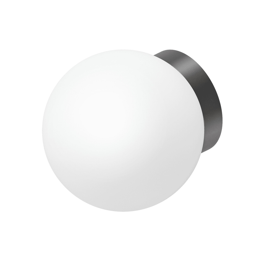 Luxvenum GLOBE Wandleuchte aus schwarzem Aluminium und Glas, dimmbar, 24V PWM, LED, Schwarz/Weiß - Bild 1
