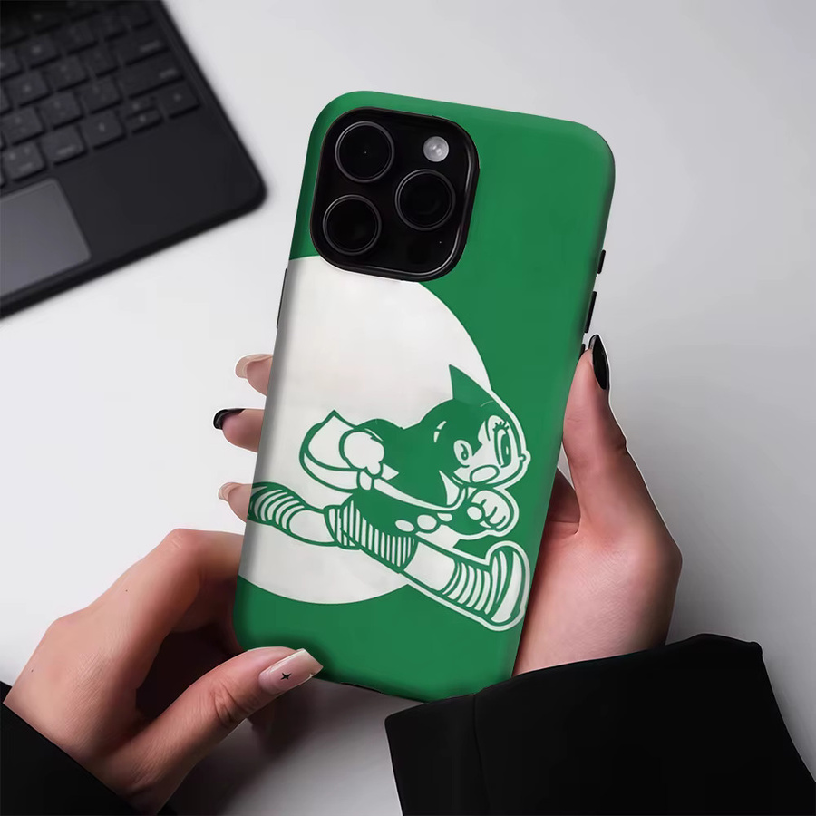Astro Boy Robuste Handyhülle für magnetische iPhone 17 16 15 14 13 Pro Max Plus in Grün - Bild 3