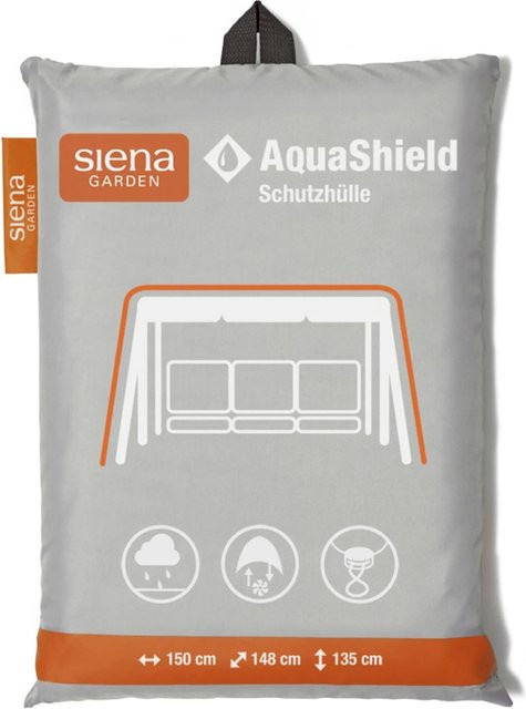 Siena Garden AquaShield Schutzhülle für Hollywoodschaukel in Hellgrau, B/T/H: 150 x 148 x 135 cm - Bild 1