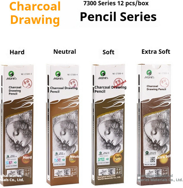 Marie's 12-teiliges Graphitstift-Set mit extra weichen, weichen und mittleren Stiften zum Zeichnen und Skizzieren für Künstler und Erwachsene - Bild 1