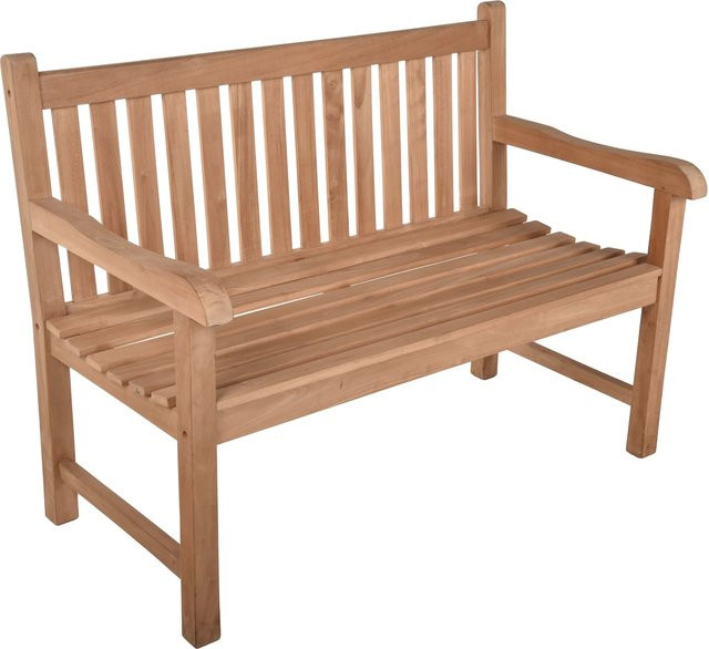 Garden Pleasure Gartenbank Solo 2-Sitzer aus Teakholz in Braun - Bild 1