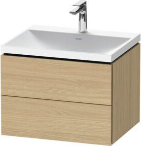 Duravit L-Cube Möbel-Set in Beige mit 2 Schubladen und Waschbecken B: 60 cm, T: 48 cm, H: 48 cm - Bild 1