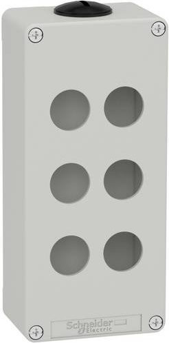 Schneider Electric XAPD3206 Leergehäuse aus Metall in Grau und Weiß - Bild 1