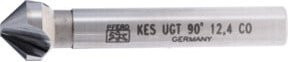 PFERD Kegel- und Entgratsenker HSSE-Co5 90 Grad Durchmesser 12,4 mm Schaft-Durchmesser 8 mm DIN 335 C in Silber - Bild 1