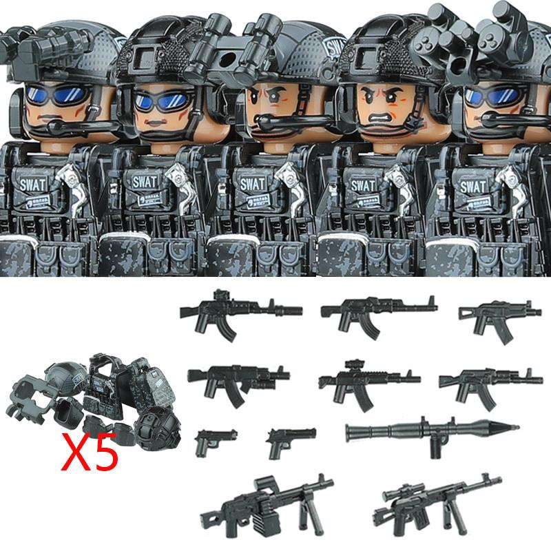 Linyi toy Armee Swat Baustein Gebäude Figuren Set - Bild 2