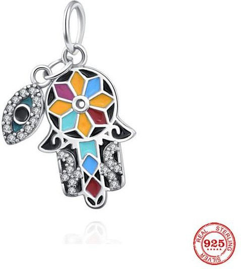 Allbestart Charm Bead, 925 Silber, Zirkonia, Biene, Kleeblatt, Damen - Bild 1