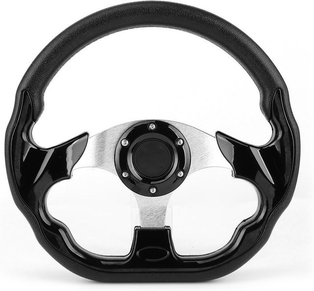 TOMTOP JMS Rennwagen Drifting Lenkrad mit Hupenknopf, Glänzend Schwarz, Durchmesser: 32 cm - Bild 1