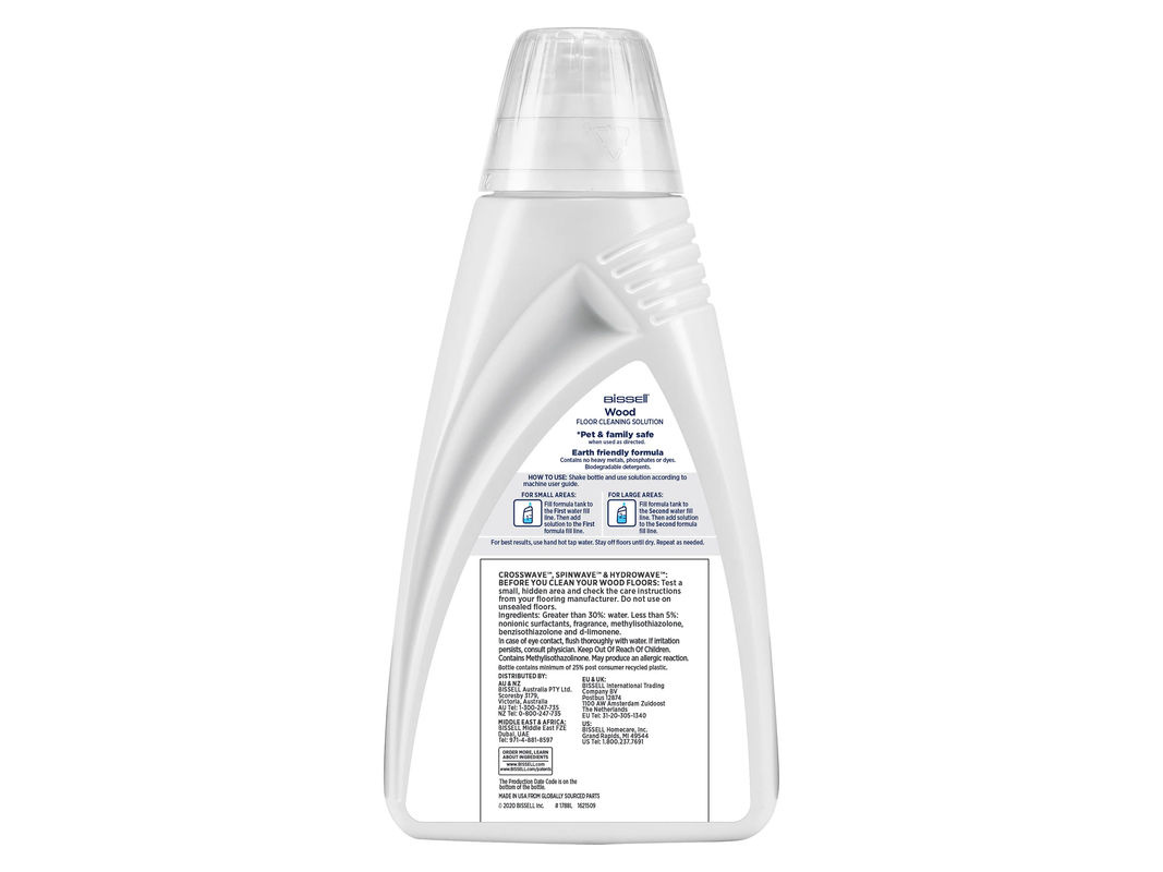 Bissell 1788L Wood Floor Cleaner Bodenreinigungsmittel für Holzböden, 1 Liter, Weiß - Bild 3