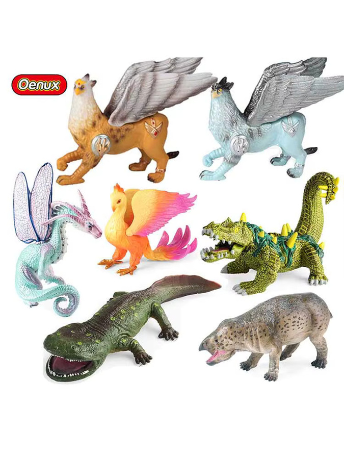 Oenux Griffin Modell Feuer-Phönix Cerberus, Mythische Kreaturen Figuren, Fantasy, Kunststoff - Bild 4