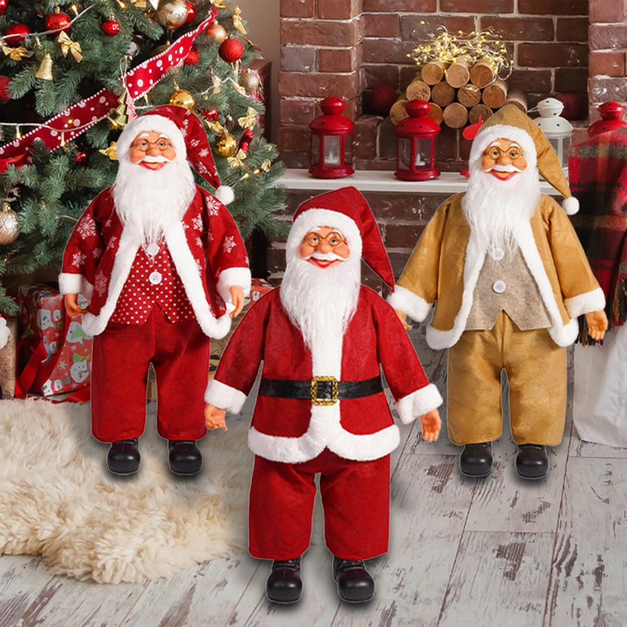 Weihnachtsmann-Puppe als Weihnachtsfigur zur Tischdekoration für Innen- und Außenbereich - Bild 5