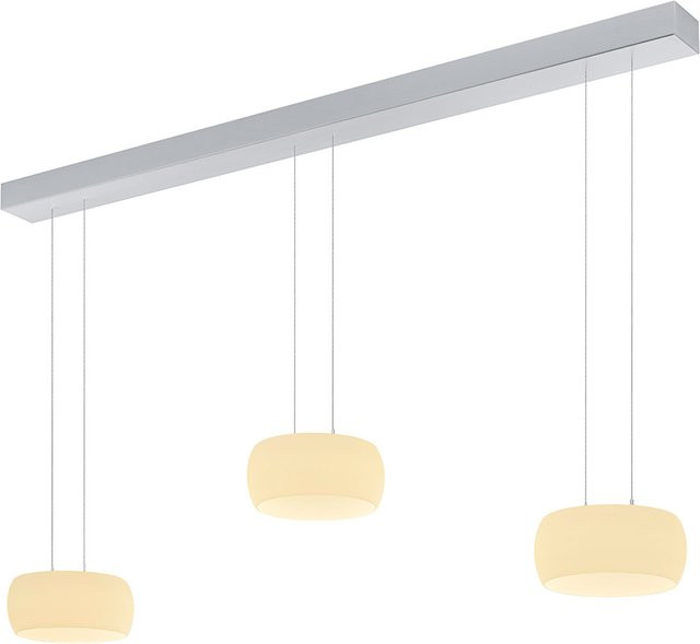 Bankamp Bold 2368 LED-Pendelleuchte 3-flammig in Weiß aus Aluminium und Glas mit dim2warm Funktion - Bild 1