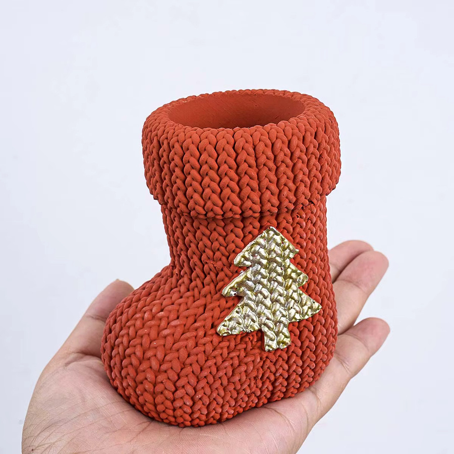 UDOCOOL Silikonform für DIY Weihnachtsstrumpf Kerzen und Gipsornamente - Bild 2