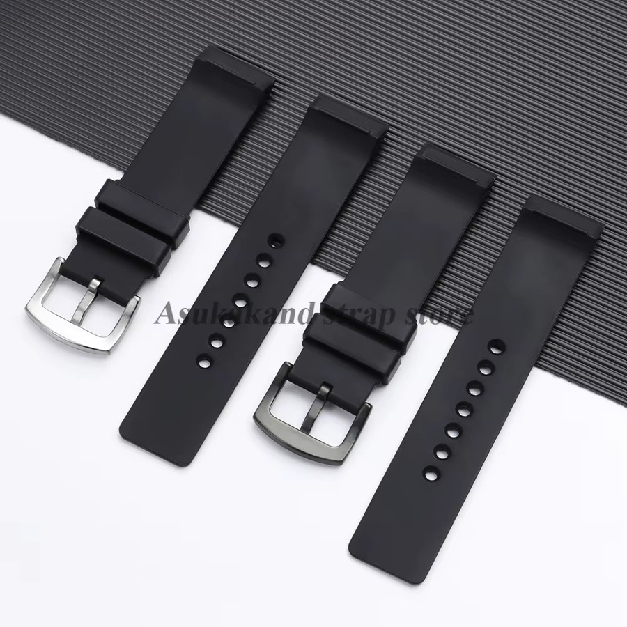 Uhrenarmband Silikon, 23 mm, Schwarz, Herren - Bild 3