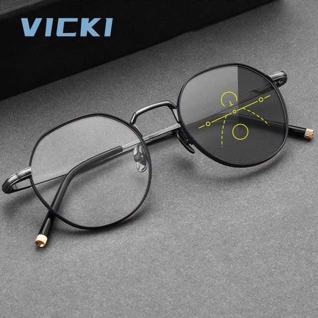 VIOOLI VICKI Korrektionsbrille, rund, Vollrand, Titan - Bild 1