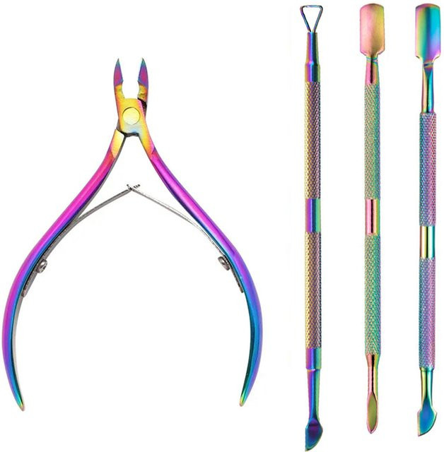 FUMOSIK Nagelpflege Set, 4 Teile, Edelstahl, Unisex - Bild 1