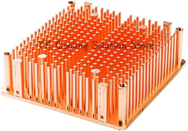 Hochleistungs-Kühlkörper aus reinem Kupfer mit Pin-Säulen-Struktur für CPU-Chips und DIY-Projekte - Bild 1