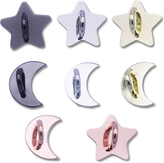 Handy Charme Stern Mond, Metall, 2,5 cm - Bild 1