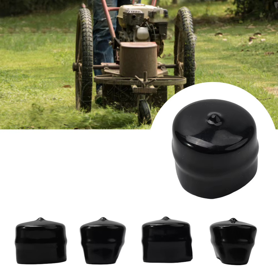 4er-Set Vorderrad-Lagerkappen für Craftsman Rasentraktor Achse, Farbe: Schwarz - Bild 1