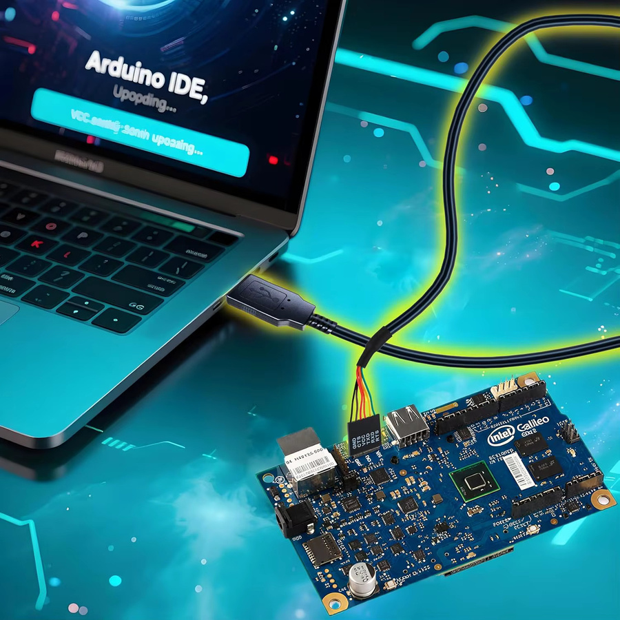 JavicTech USB zu serielles TTL-232R-3V3 UART-Konverterkabel in Schwarz mit FT232-Chipsatz für Windows, Linux und MAC OS - Bild 2