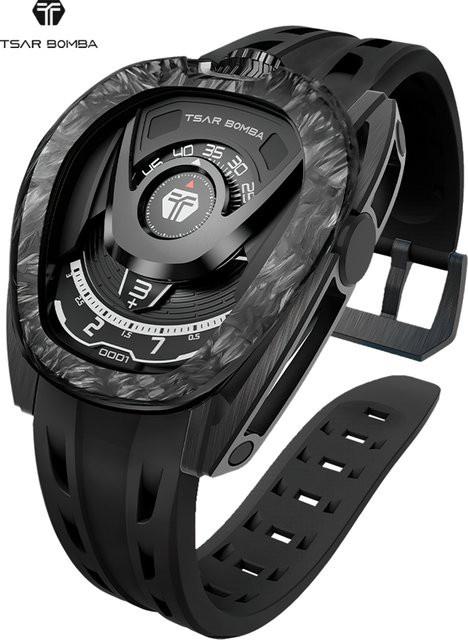 TSAR BOMBA Armbanduhr Automatik, Edelstahl, Bicolor, Schwarz, Herren - Bild 1
