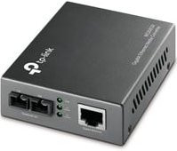 TP-Link MC200CM Ethernet LAN Konverter in Schwarz und Grau - Bild 1