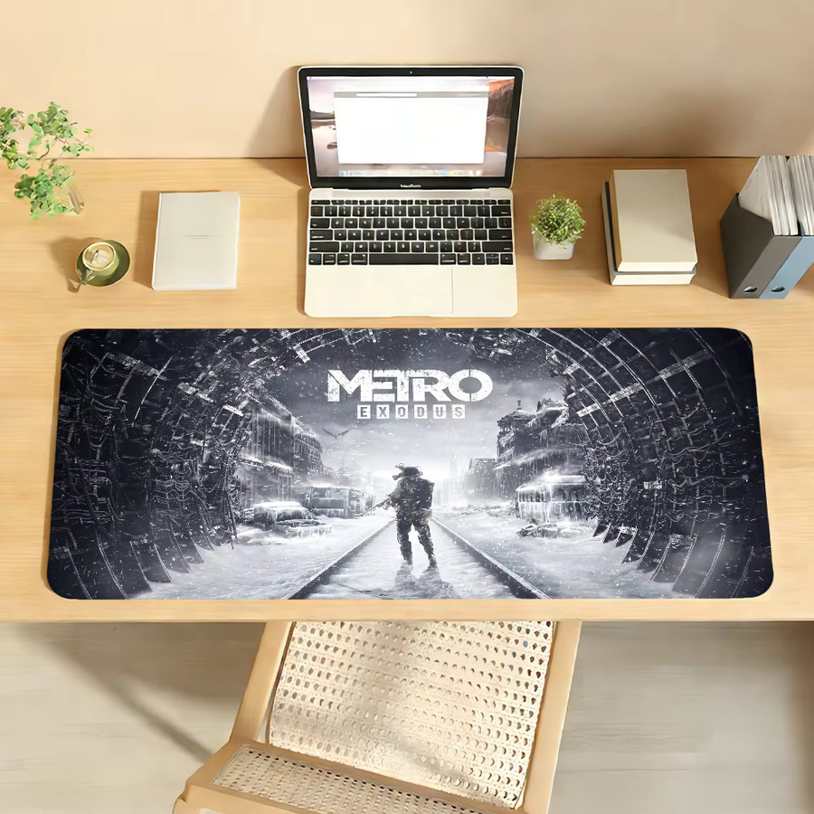 Game M-Metro Exodus Mauspad in Multicolour, rutschfeste Gamer-Schreibtischunterlage für Laptop und Büro - Bild 3