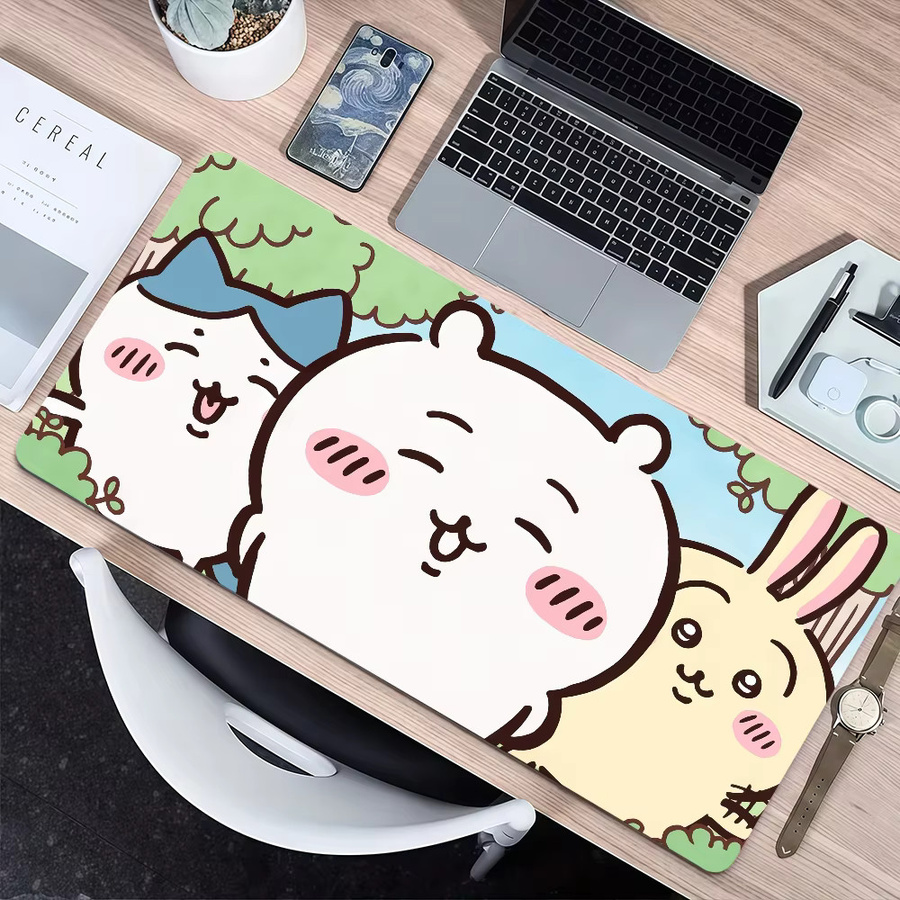 Cartoon C-Chiika-waE Niediges Usagi Mauspad in Multicolour, rutschfeste und verstärkte Gaming-Schreibunterlage für Büro und Studenten - Bild 2