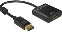 Delock DisplayPort auf HDMI Adapterkabel für 4K UHD, Schwarz, 0,20 m - Bild 2