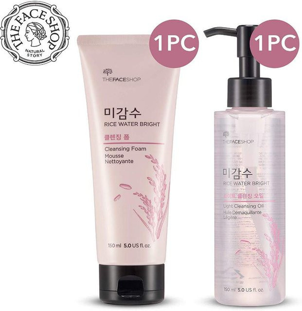 The Face Shop Rice Water Bright Reinigungsöl und Schaumset, Unisex - Bild 1