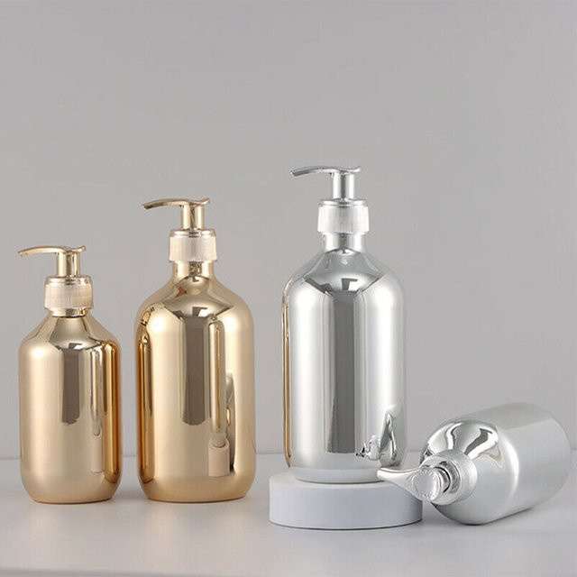 LEENKEA Duschgel-Flasche und Handseifenspender in Gold, 300 ml - Bild 1
