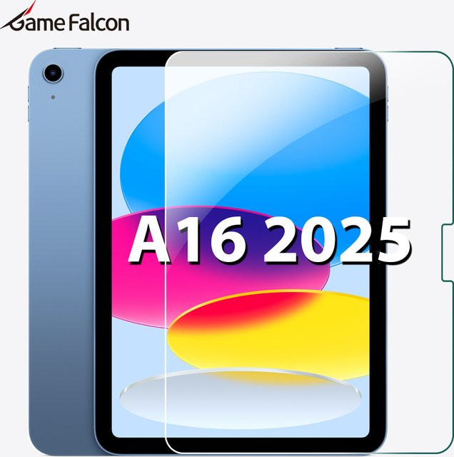 Game Falcon Panzerglas Display Schutz für iPad Pro 13 M4 M5, iPad Air 11 M2 M3, iPad Air 5 4, iPad Mini 6 7 und iPad 9 10 Generation in Transparent - Bild 1