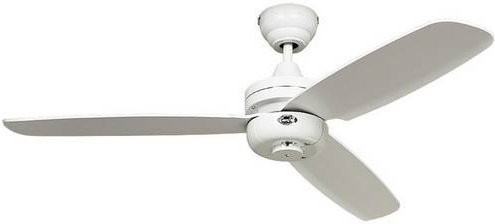 CasaFan Night Flight WE Deckenventilator in Weiß mit Fernbedienung und Winterbetrieb, Durchmesser: 132 cm, Höhe: 24 cm, 65W - Bild 1