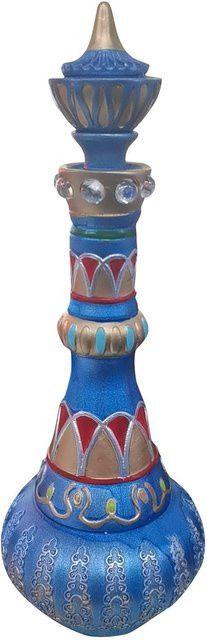 Della Ich träume von Jeannie Pagode Spirituosenflaschen-Dekoration in Lila und Blau - Bild 1