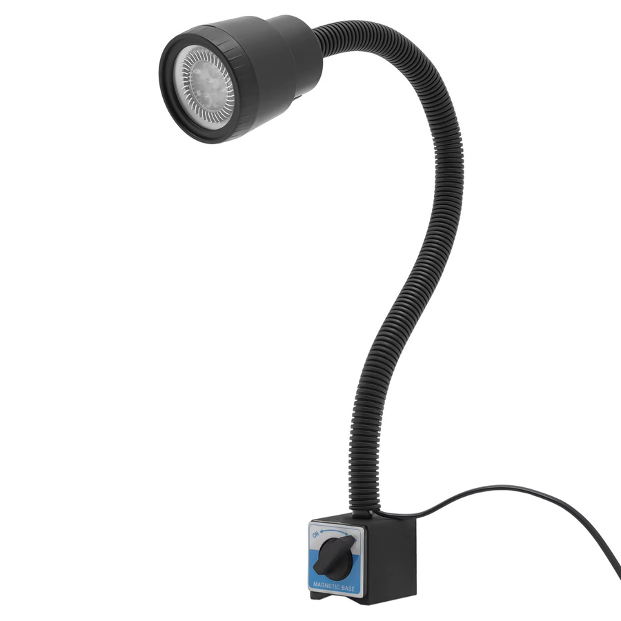 Verstellbare LED CNC Werkstatt-Arbeitslampe mit Magnetfuß in Schwarz für Industrie und Maschinenwerkzeuge - Bild 3