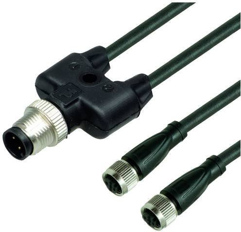 Pepperl+Fuchs 275517 Sensor- und Aktor-Verteiler mit Adapter, Schwarz, Länge: 0,6 m - Bild 1