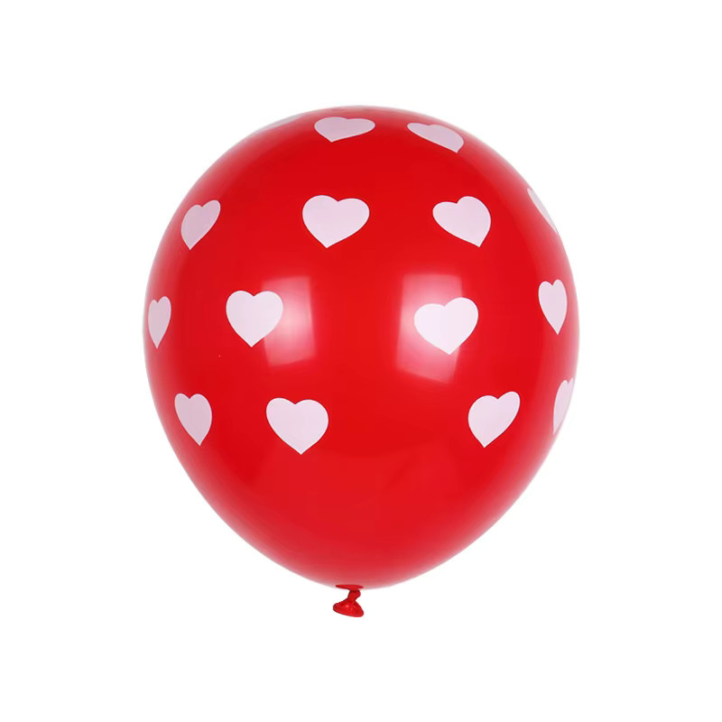 10 Stück Herzform Latex Ballons in Weiß und Rot, 12 Zoll, ideal für Hochzeit, Geburtstag, Jahrestag und Valentinstag - Bild 2