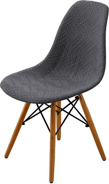 Yiran Furniture Eames Elastischer Stuhlbezug im Nordischen Design, Minimalistisch, B/T/H: 38 x 38 x 40 cm - Bild 1