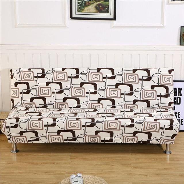 S-EMIGA Elastischer Sofa-Bettbezug mit Grafikdesign, Rutschfest, Mehrfarbig, für Sofa und Wohnzimmer, Größe: Breite: 160 cm - 180 cm - Bild 1