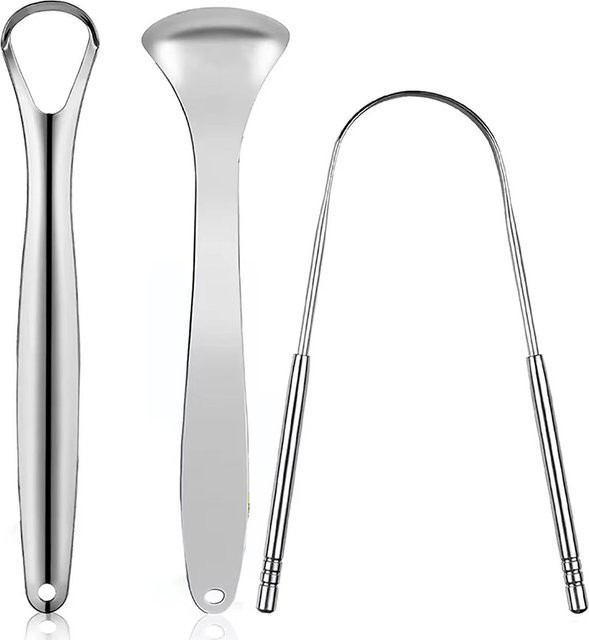 Binchi Health Electronics Zungenschaber Edelstahl, Weiß, Unisex - Bild 1