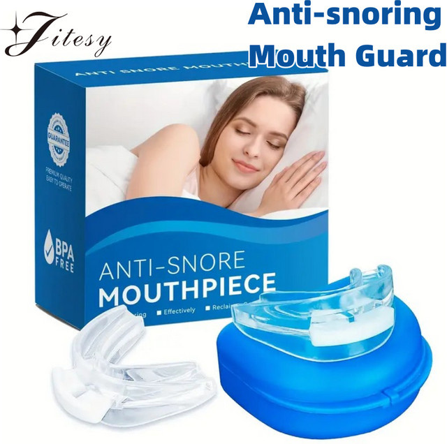 Anti-Schnarch-Gerät, verstellbarer Silikon-Mundschutz, Unisex - Bild 1