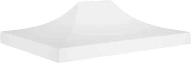 vidaXL Partyzelt-Dach für Faltpavillon und Pop-Up-Faltzelte aus weißem Polyester mit PVC-Beschichtung, B/T: 4,5 x 3 m - Bild 1